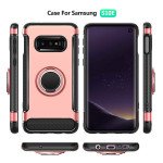 Wholesale Galaxy S10e 360 Rotating Ring Stand Hybrid Case with Metal Plate (Black)
